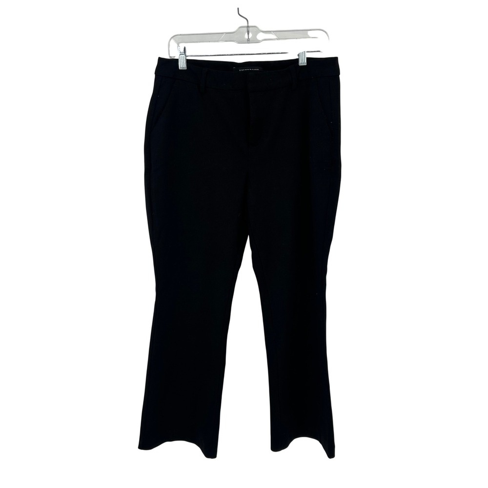 Liverpool Los Angeles Black Kick Flare Trousers Dress Pants Womens 12/31